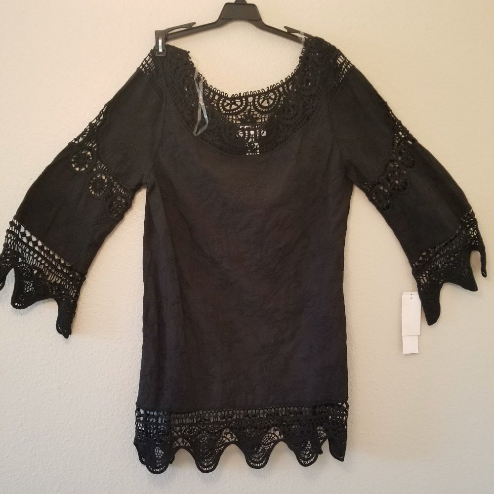 La Blanca Zen Garden Crochet Swim Cover-up